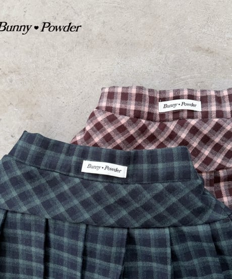 57[予約]bunny powder mocha skirt