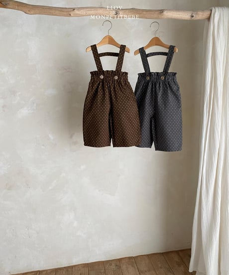 12[予約]elov&monpetitbebe mini bean overalls
