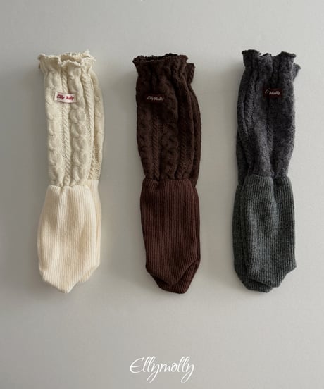 113[予約]ELLYMOLLY twisted wool socks