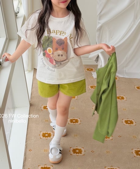 1[予約]ninibello happy meal short sleeve tee