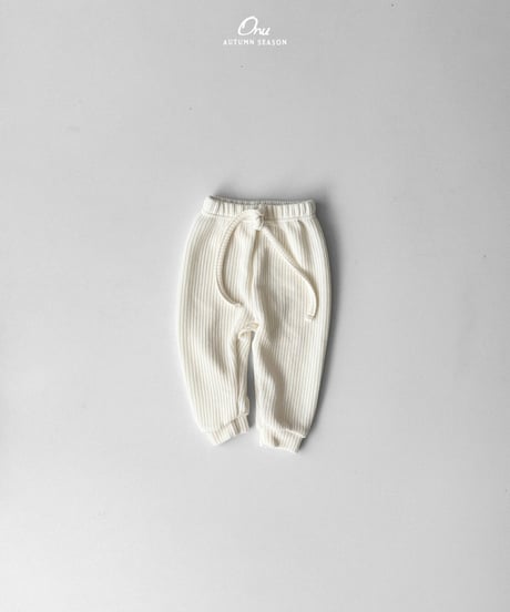 7[予約]onu rib slim pants