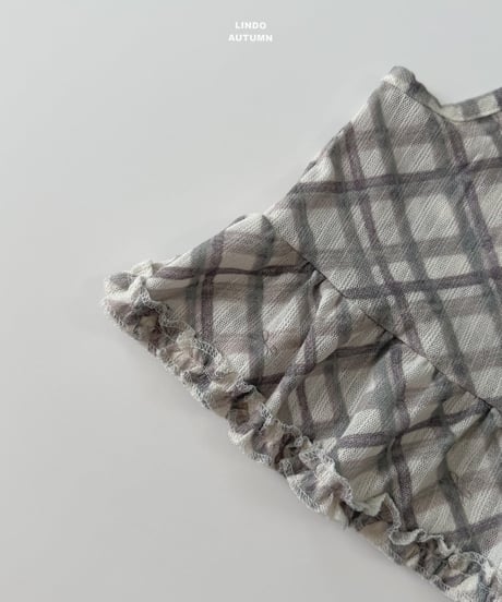 12[予約]LINDO check halter sleeveless top