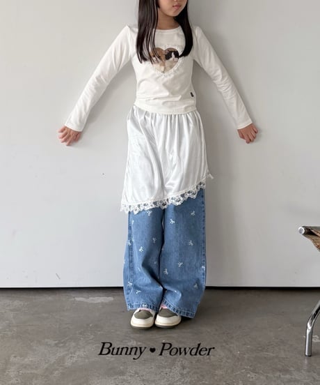 67[予約]bunny powder slim skirt