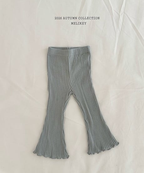 37[予約]melikey bobo rib bootcut