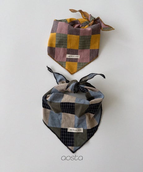 66[予約]Aosta patchwork scarf