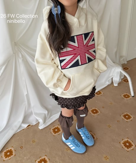 21[予約]ninibello london patch hoodie