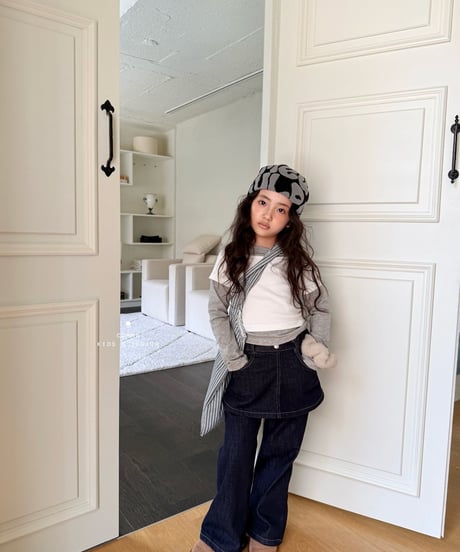 33[予約]COMMA skirt denim pants