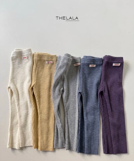 27[予約]thelala stretchy rib leggings