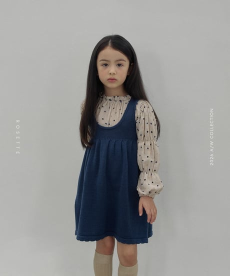 10[予約]ROSETTE dot puff blouse(＋junior)