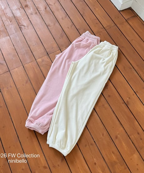 14[予約]ninibello cozy velour pants(adult)