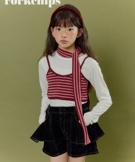 27[予約]FORKCHIPS velvet flare pants