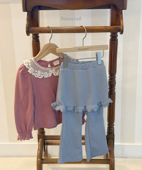 17[予約]bunnytail lace collar t
