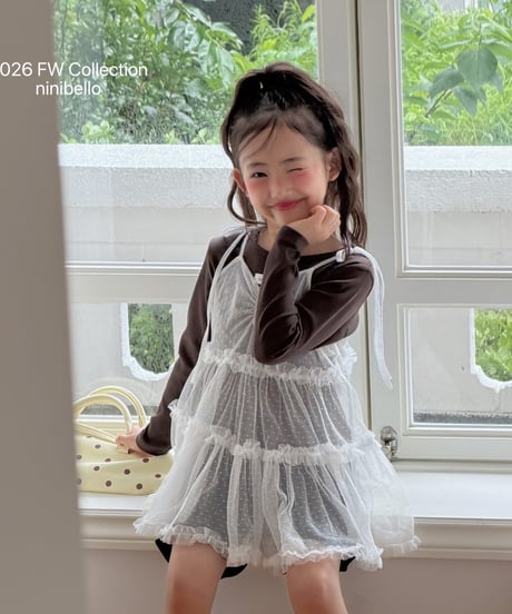 48[予約]ninibello tulle layered ops