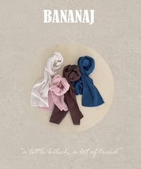 51[予約]BANANAJ cotton candy scarf