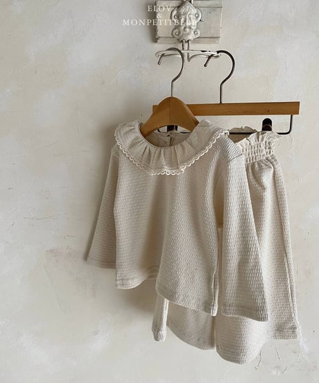16[予約]elov&monpetitbebe maren tucking pants