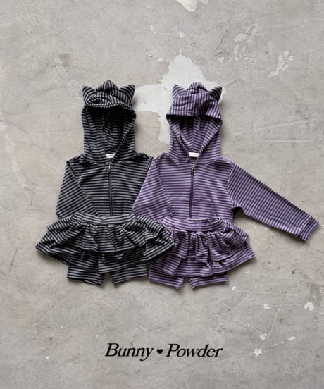60[予約]bunny powder maho tiered wrap skirt pants