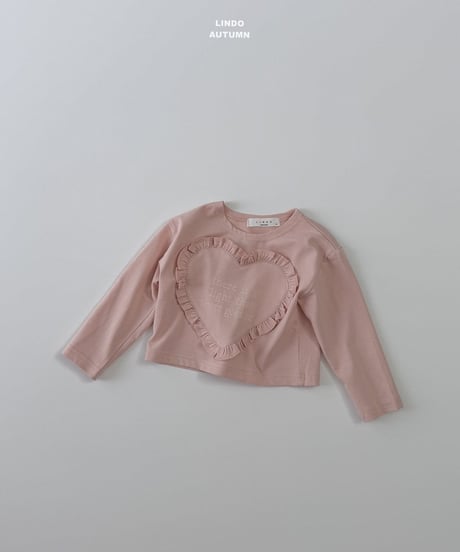 15[予約]LINDO heart fril tee