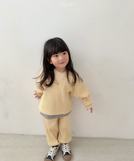 15[予約]digreen flat waffle pants