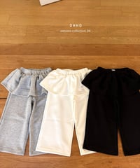 15[予約]ohho jennie frill layered pants