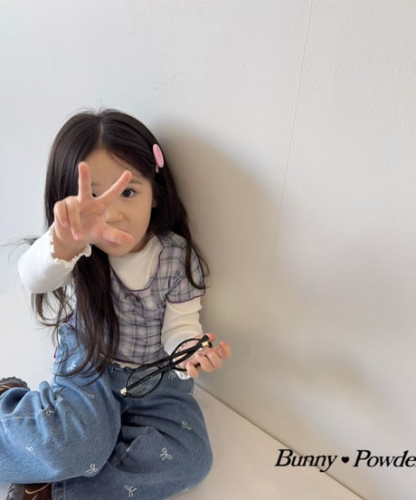 16[予約]bunny powder delicate half turtleneck t-shirt