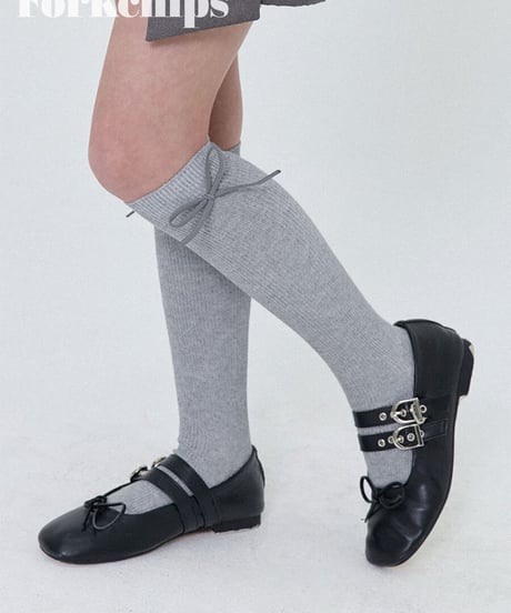 34[予約]FORKCHIPS pure knee socks