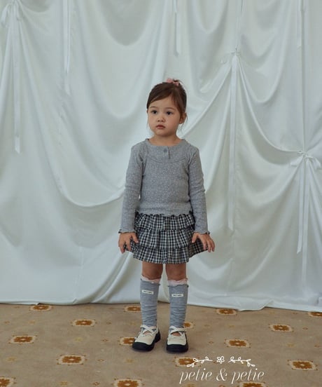 23[予約]petit&petit flower cardigan set