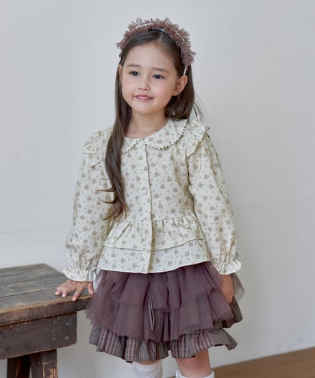 15[予約]marron french blouse(XS-L)