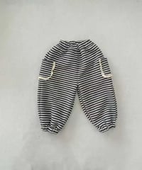 37[予約]aiai stripe pocket jogger pants