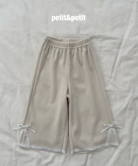 36[予約]petit&petit lace wide pants