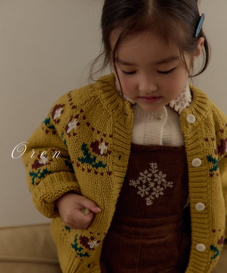32[予約]OREN bellotti flower knit cardigan