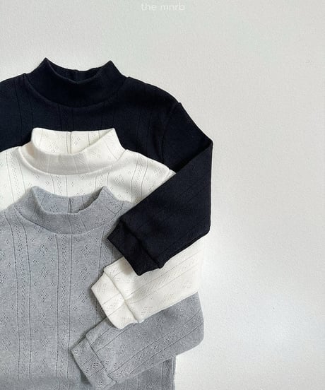 26[予約]minirobe eyelet polar tee