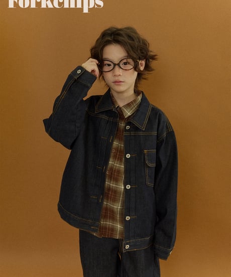 2[予約]FORKCHIPS union denim jacket