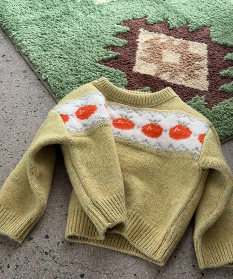 66[予約]aiai tomato jacquard knit
