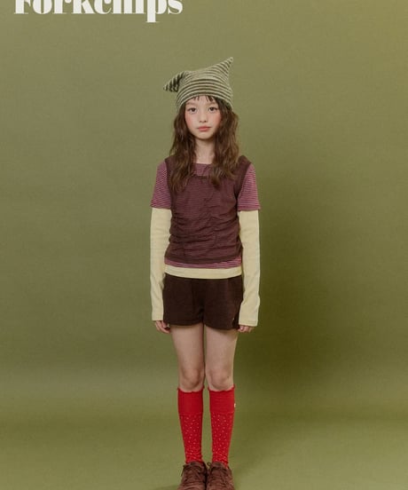 12[予約]FORKCHIPS vivid layered tee