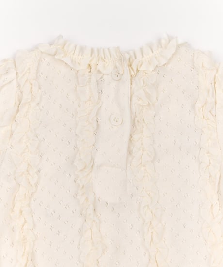 11[予約]送料無料 the beige ruffle tee