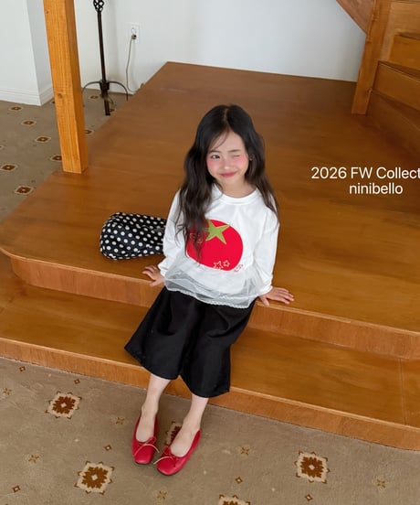 17[予約]ninibello tomato patch tee
