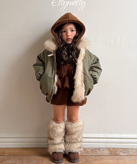 107[予約]ELLYMOLLY coco fur warmer