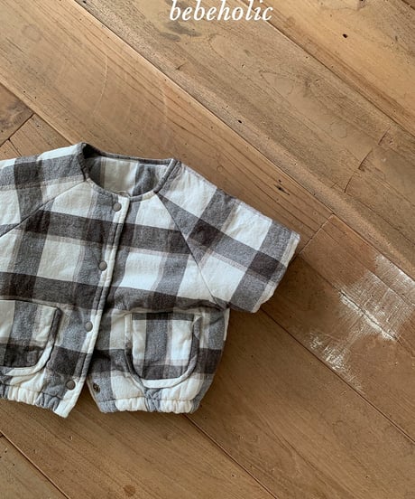 59[予約]bebeholic check jumper
