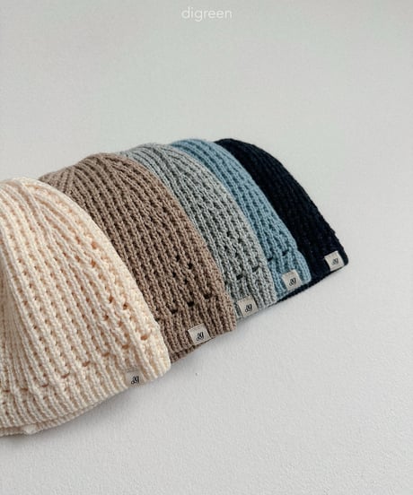46[予約]digreen eyelet beanie