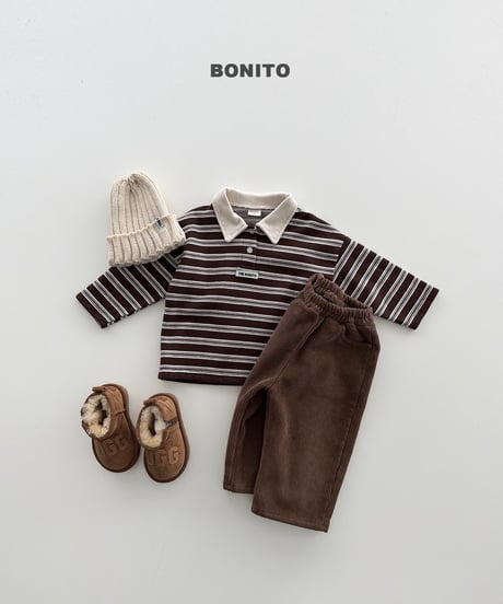 24[予約]bonito st choco polo shirt