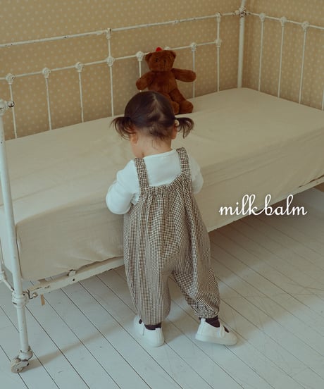 12[予約]milkbalm apple overalls