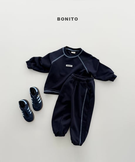 11[予約]bonito color stitch raglan set