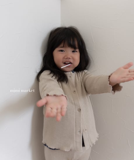 36[予約]mimi market liz rib cardigan
