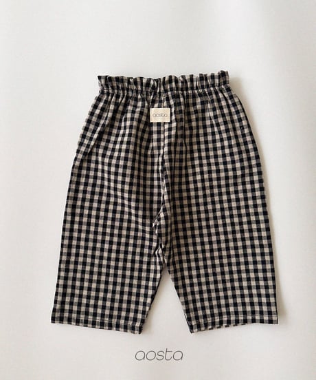 54[予約]Aosta caramel check pants