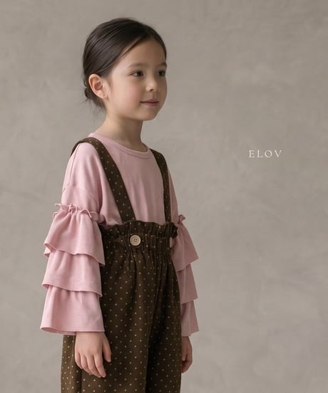 12[予約]elov&monpetitbebe mini bean overalls