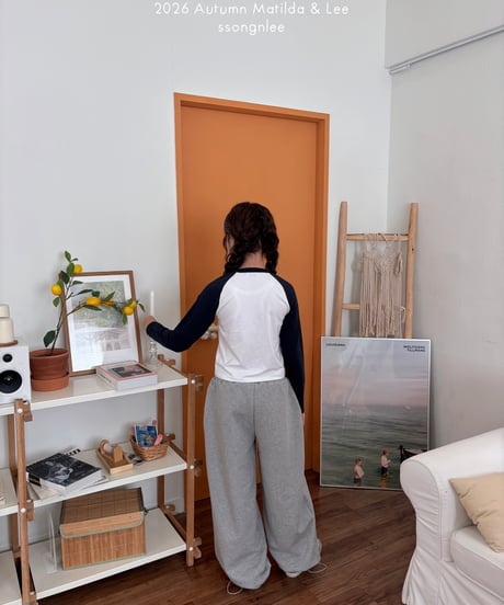 62[予約]matilda&lee pintuck wide string pants