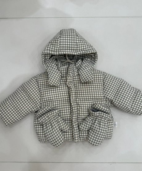 1[予約]ololala bonbon check down padded jacket