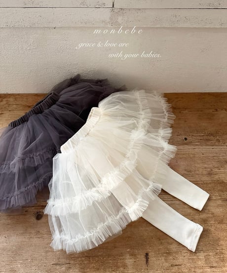 5[予約]monbebe lily tutu leggings