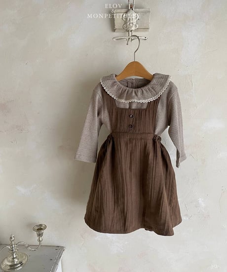 11[予約]elov&monpetitbebe maren frill tee