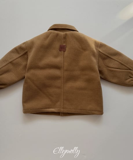 4[予約]ELLYMOLLY fluffy wool coat